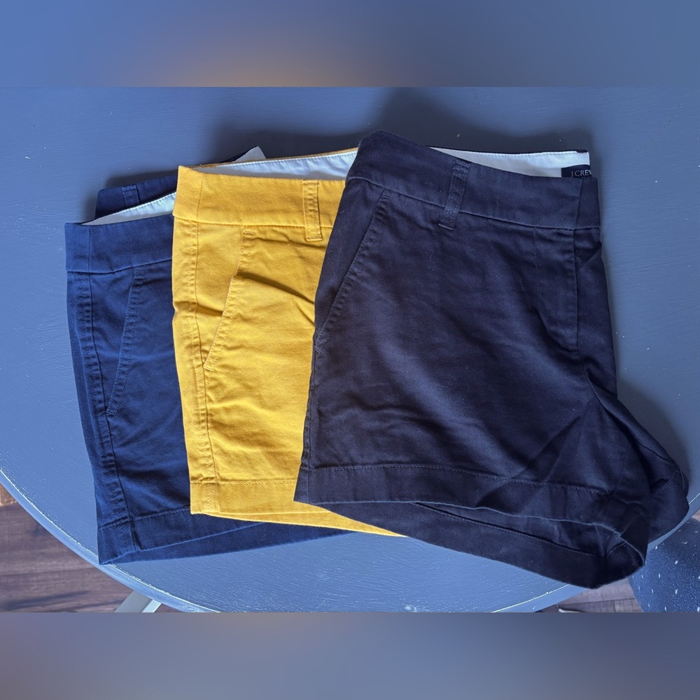3 Pairs of Women’s J.Crew Chino Shorts Size 6